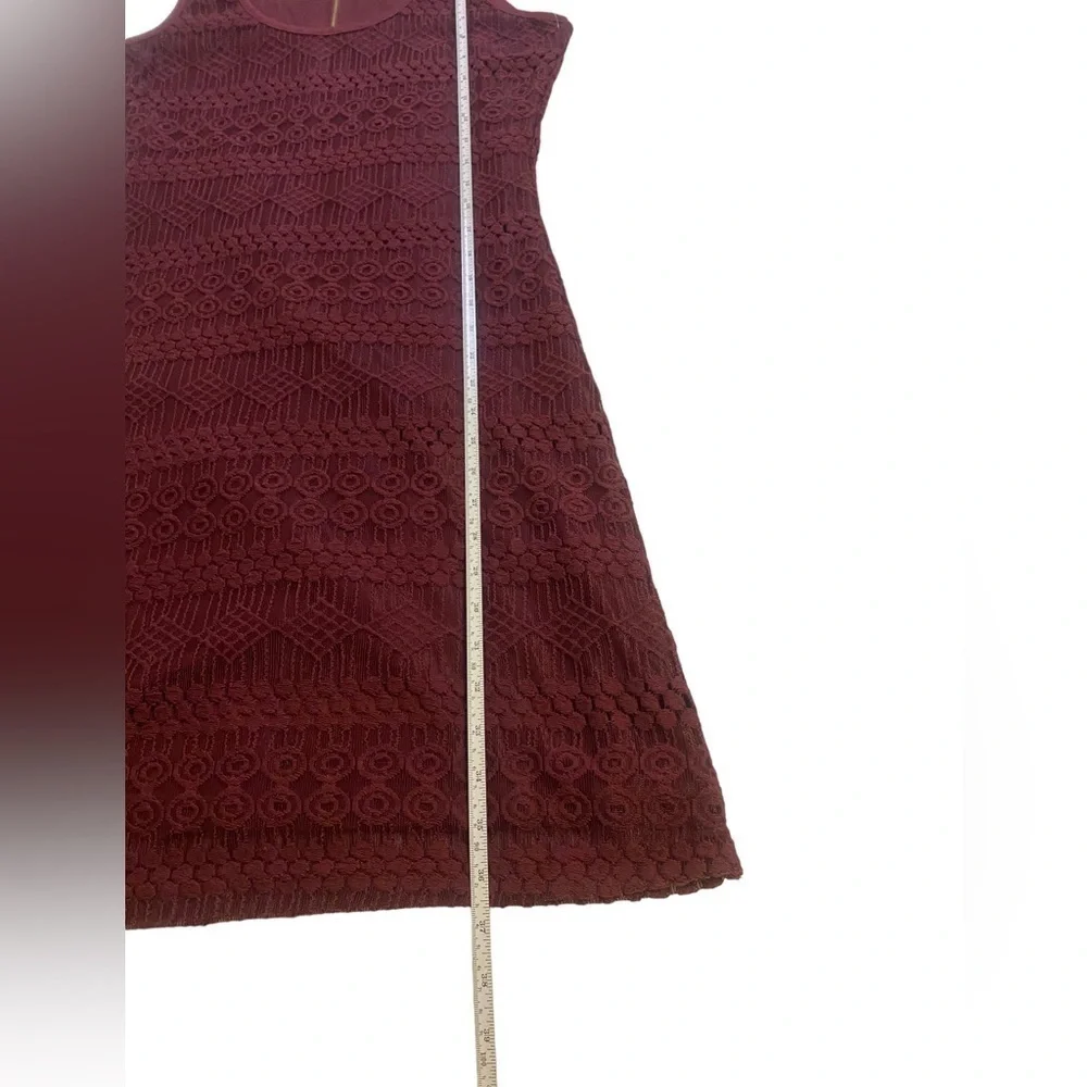 SHARAGANO oxblood cocktail dress women’s size 8 NWT